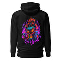 Hoodie Majora's Mask Skull Kid Neon Purple Flames - Espalda