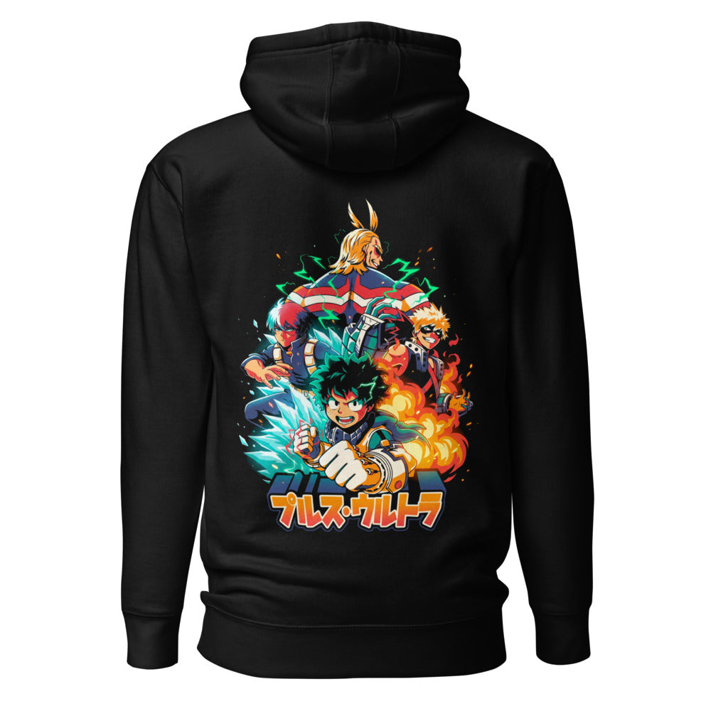 Hoodie My Hero Academia Plus Ultra Deku Todoroki Bakugo - Espalda