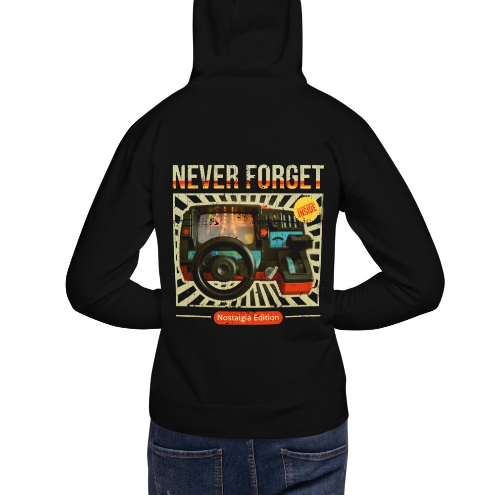Hoodie Never Forget Nostalgia Edition - Modelo espalda A