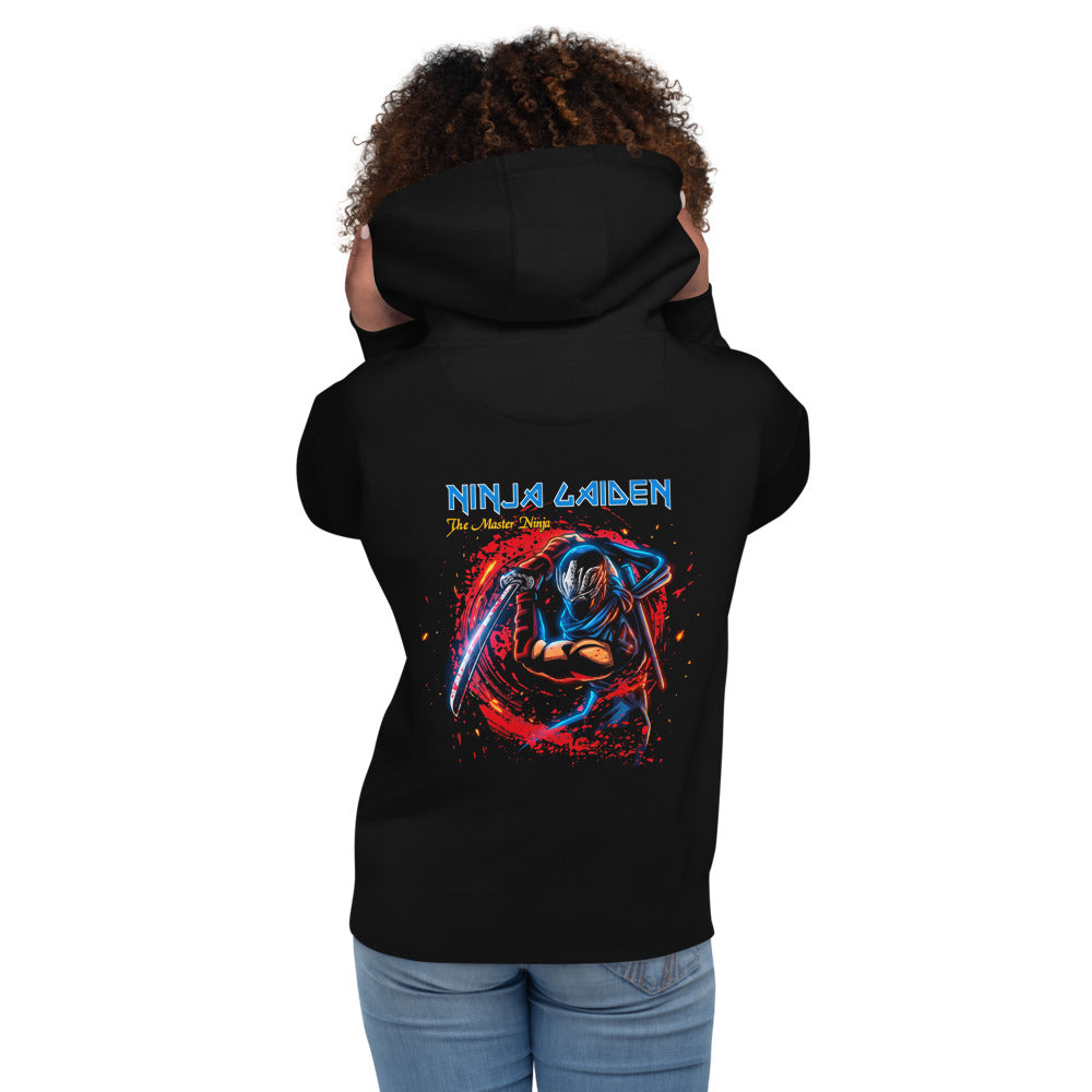 Hoodie Ninja Gaiden The Master Ninja Ryu Hayabusa - Modelo femenina espalda