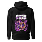 Hoodie One Piece Boa Hancock Purple Snake Smoke - Espalda
