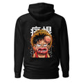 Hoodie One Piece Luffy Crying Swollen Lips Kanji - Espalda