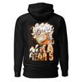 Hoodie One Piece Luffy Gear 5 Nika Gold Typography - Espalda