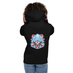 Hoodie One Piece Luffy Gear 5 Red Lightning - Modelo femenina espalda
