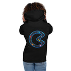Hoodie Pac-Man Ghost F1 Racers Neon Track - Modelo femenina espalda