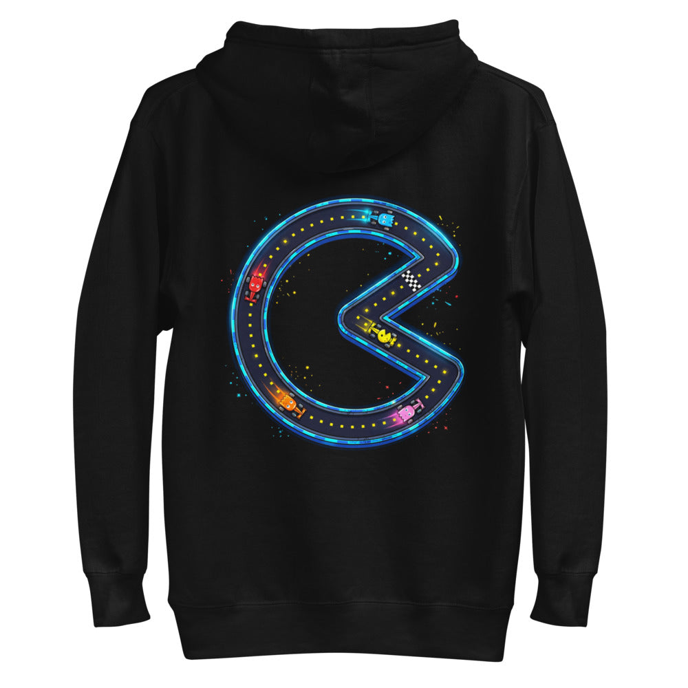 Hoodie Pac-Man Ghost F1 Racers Neon Track - Plano