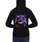 Hoodie Pokemon Gengar Oni Kanji Red Seal - Modelo espalda A