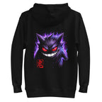 Hoodie Pokemon Gengar Oni Kanji Red Seal - Plano