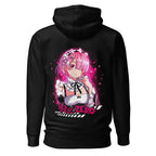 Hoodie Re Zero Ram Pink Maid Splash - Espalda