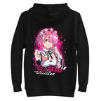 Hoodie Re Zero Ram Pink Maid Splash - Plano