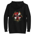 Hoodie Resident Evil Umbrella Biohazard Grunge Logo - Plano