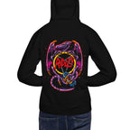 Hoodie Ridley Metroid Metal Logo Pentagram Dragon - Modelo espalda A