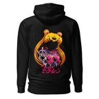 Hoodie Sailor Moon Galaxy Face Peace Sign - Espalda