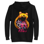Hoodie Sailor Moon Galaxy Face Peace Sign - Plano