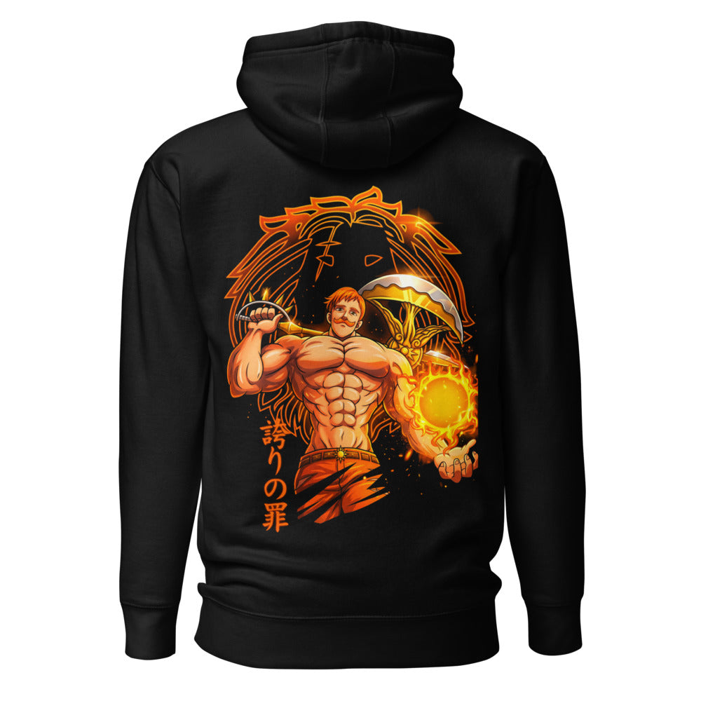 Hoodie Seven Deadly Sins Escanor Sin Of Pride - Espalda