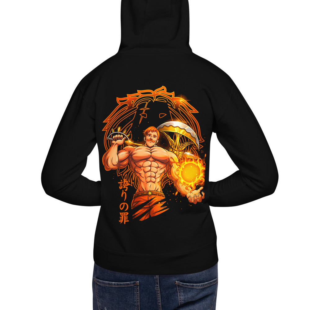 Hoodie Seven Deadly Sins Escanor Sin Of Pride - Modelo espalda A