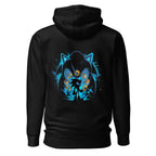 Hoodie Sonic Giant Head Gold Rings Lightning - Espalda