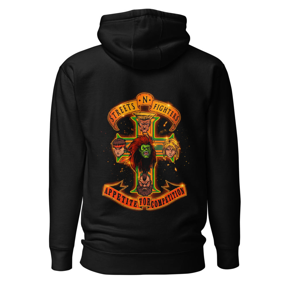 Hoodie Street Fighter Appetite For Competition - Espalda