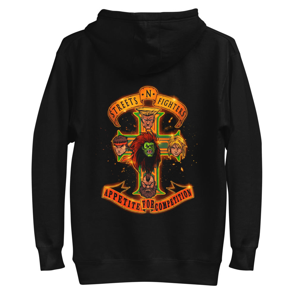 Hoodie Street Fighter Appetite For Competition - Plano