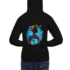 Hoodie Street Fighter Chun-Li Blue Lotus Kick - Modelo espalda A