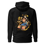 Hoodie Street Fighter Chun Li Golden Spiked Bracelets - Espalda
