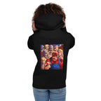 Hoodie Super Mario Gritty Cast Red Mushroom - Modelo femenina espalda