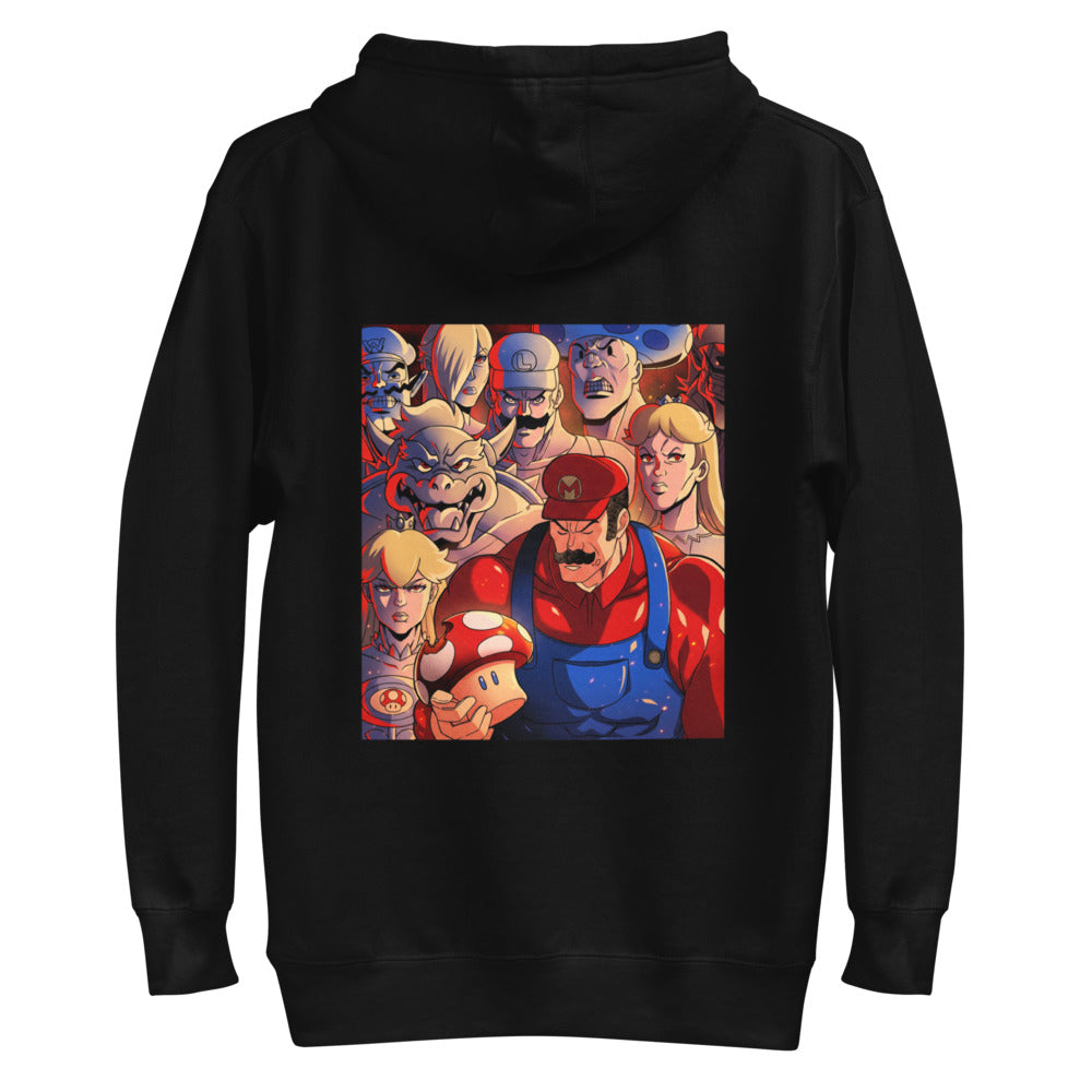 Hoodie Super Mario Gritty Cast Red Mushroom - Plano