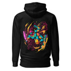 Hoodie Teal Power Suit Arm Cannon Jump Kick - Espalda