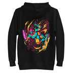 Hoodie Teal Power Suit Arm Cannon Jump Kick - Plano