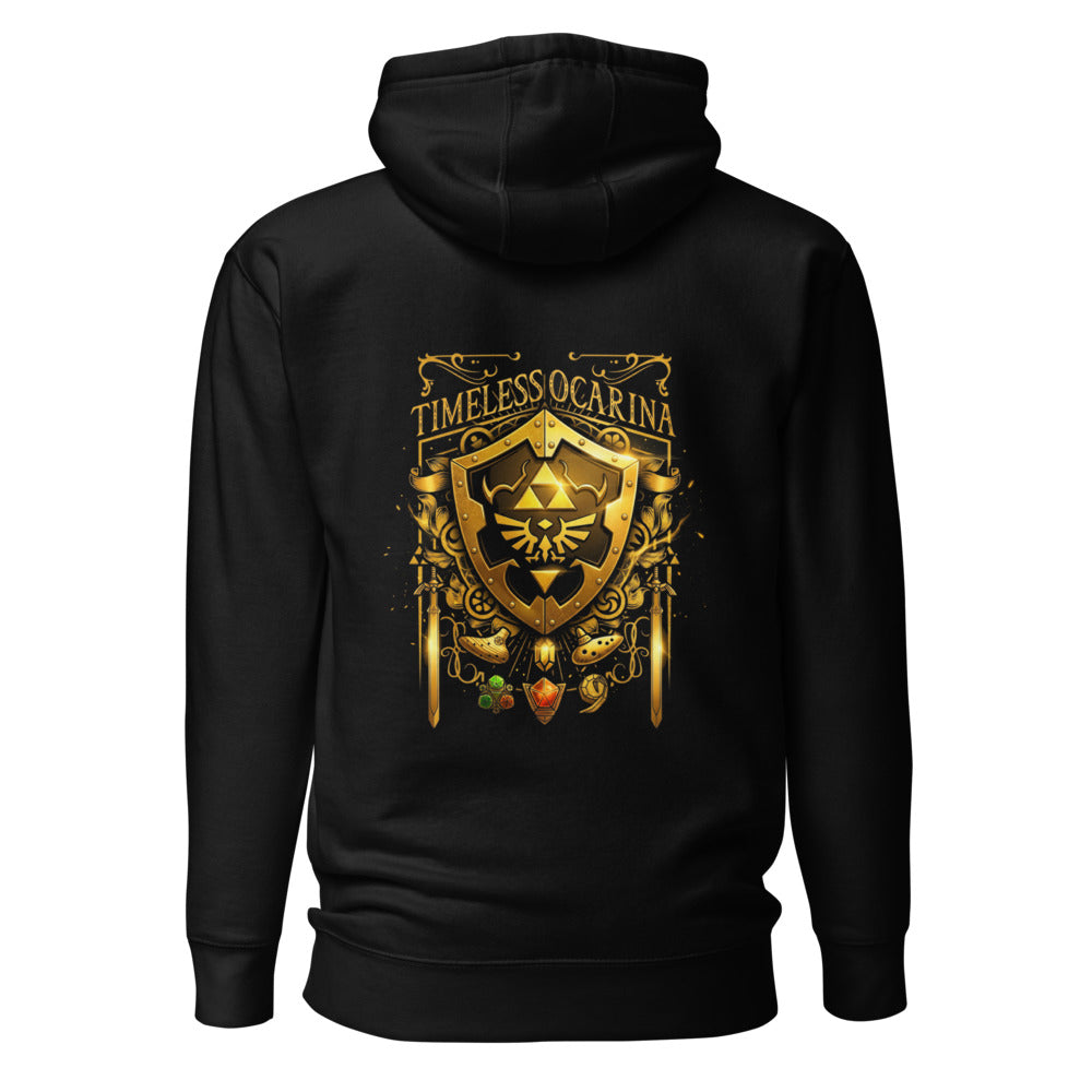 Hoodie Timeless Ocarina Hylian Shield Crest - Espalda