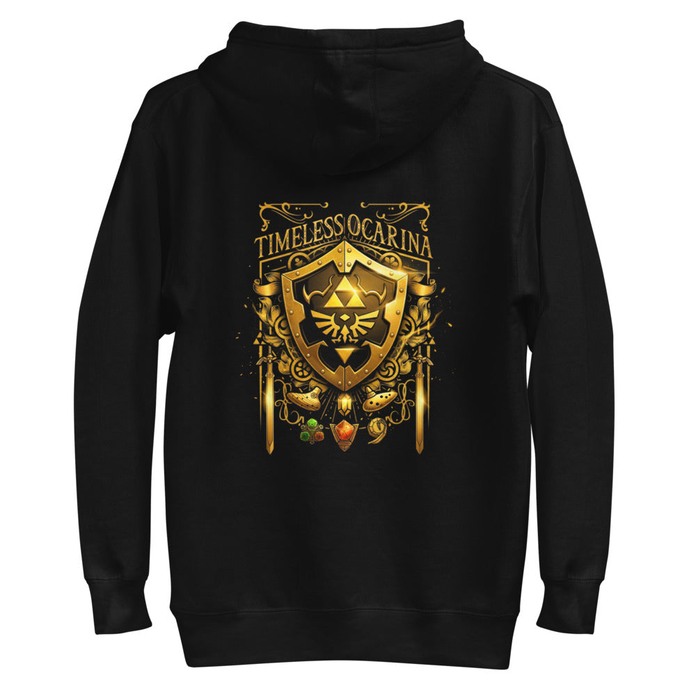 Hoodie Timeless Ocarina Hylian Shield Crest - Plano