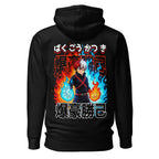 Hoodie Todoroki Fire And Ice My Hero Academia - Espalda
