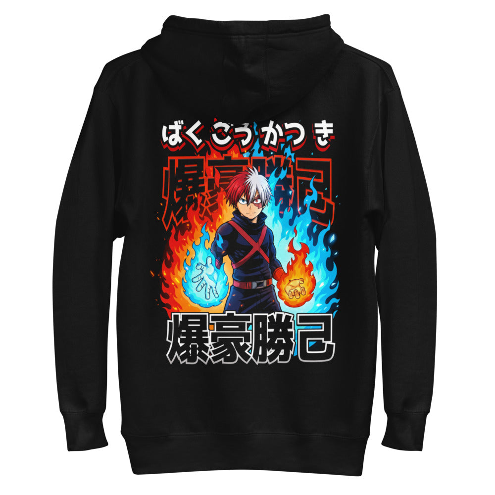 Hoodie Todoroki Fire And Ice My Hero Academia - Plano