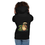 Hoodie Totoro Chihiro No Face Rain Umbrellas - Modelo femenina espalda
