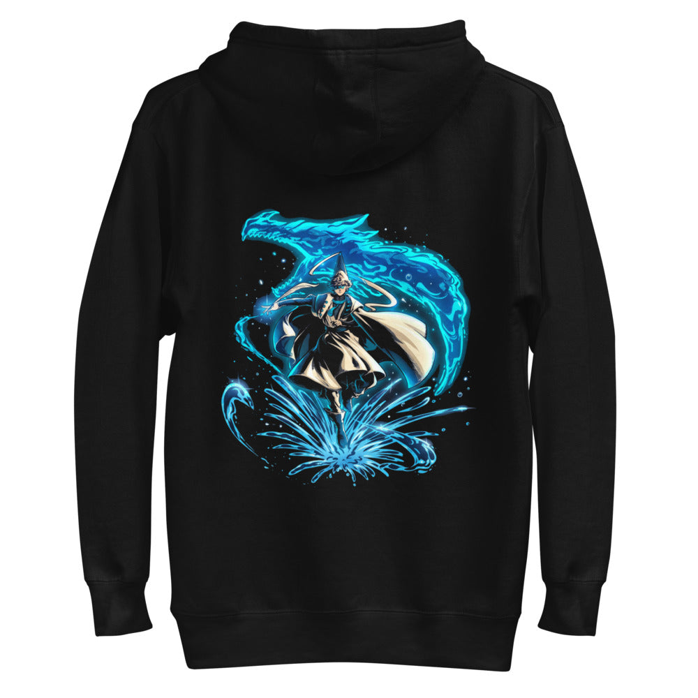 Hoodie Water Wizard Blue Dragon Splash - Plano