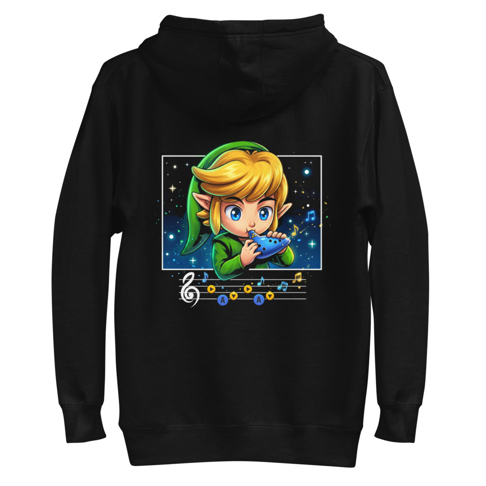 Hoodie Zelda Link Chibi Ocarina Melody - Plano