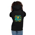 Hoodie Zelda Link Hylian Beats Synth - Modelo femenina espalda