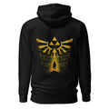 Hoodie Zelda Link Silhouette Golden Hylian Crest - Espalda