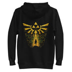 Hoodie Zelda Link Silhouette Golden Hylian Crest - Plano