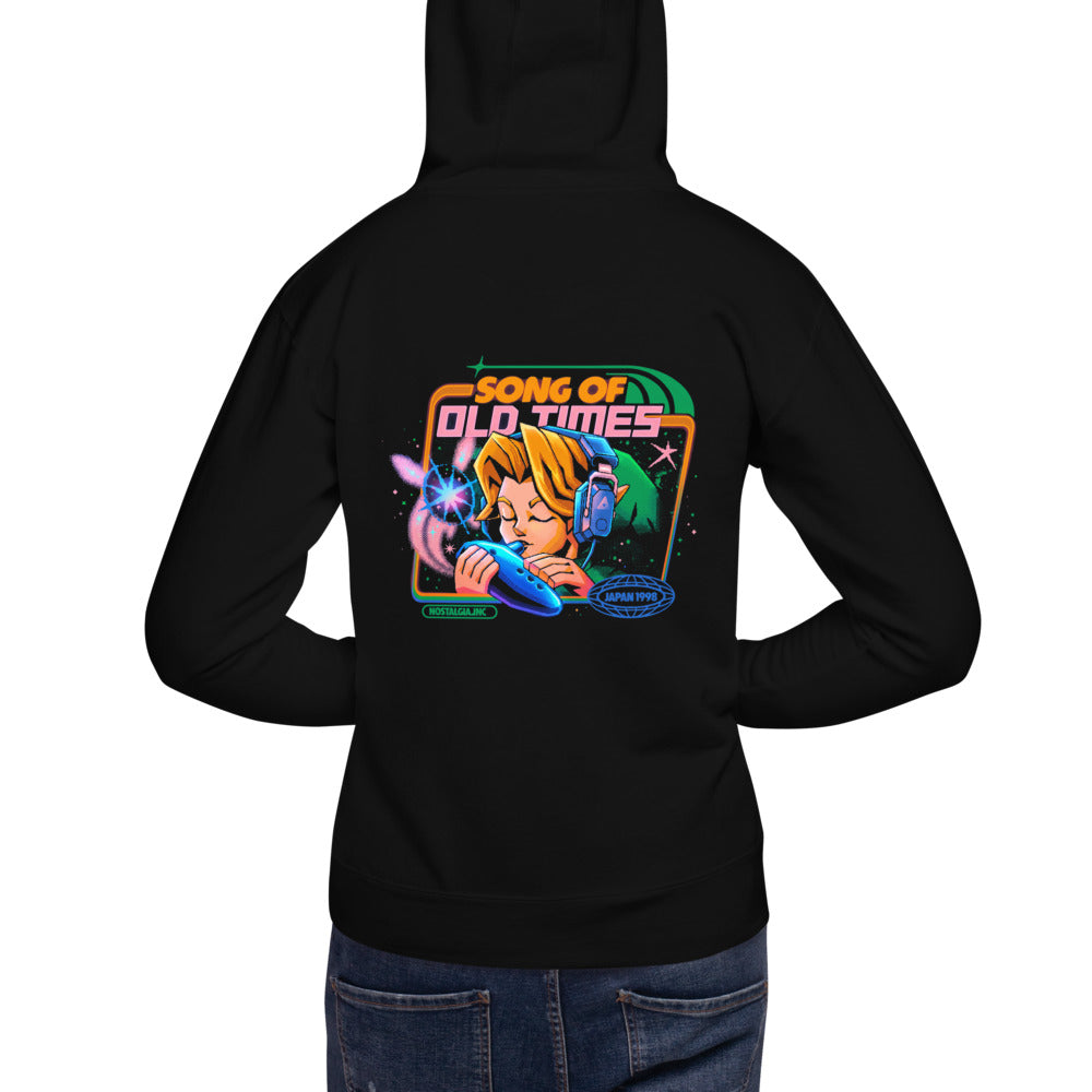 Hoodie Zelda Link Song Of Old Times - Modelo espalda A