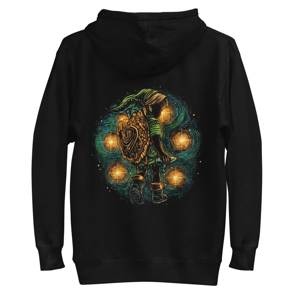 Hoodie Zelda Link Starry Night Ocarina - Plano