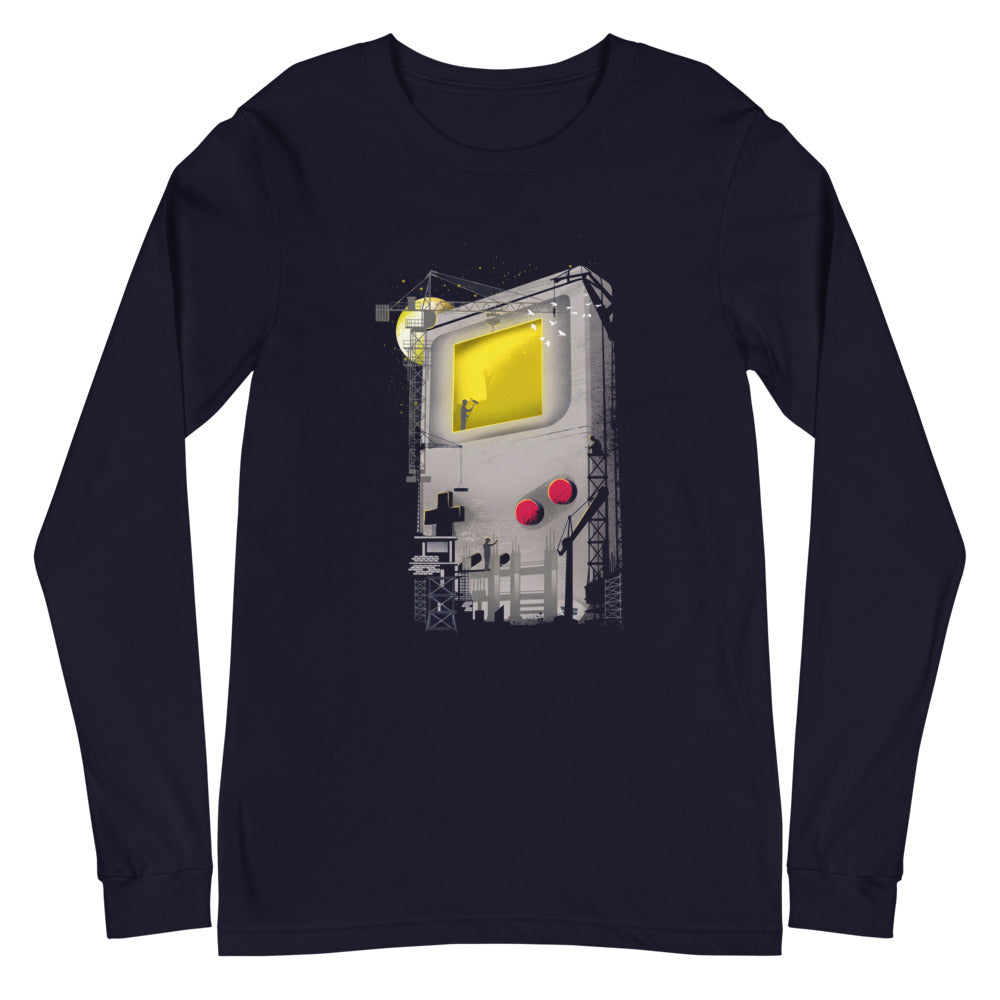 Manga Larga Game Boy Under Construction Tower Cranes - Plano