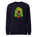 Manga Larga Goku Super Saiyan Peanuts Scream Green Aura - Frente