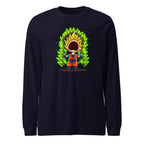Manga Larga Goku Super Saiyan Peanuts Scream Green Aura - Frente