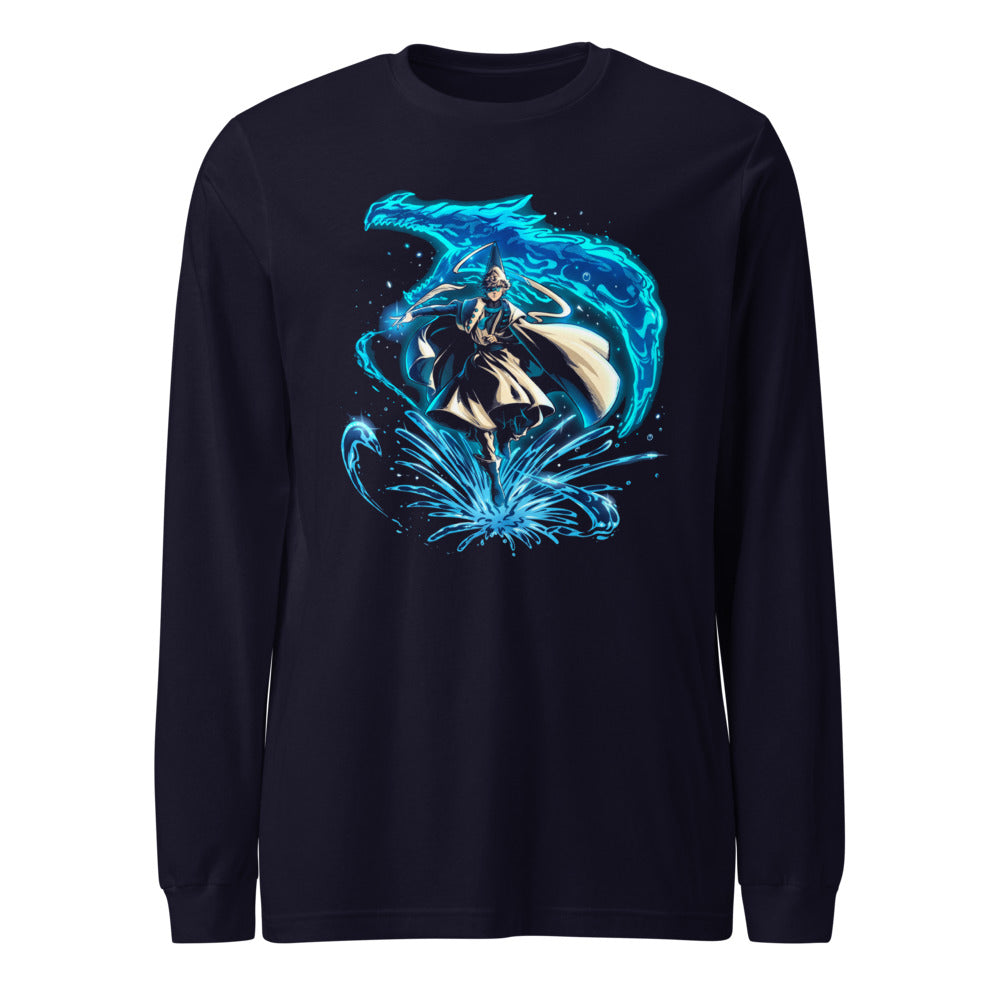 Manga Larga Water Wizard Blue Dragon Splash - Frente