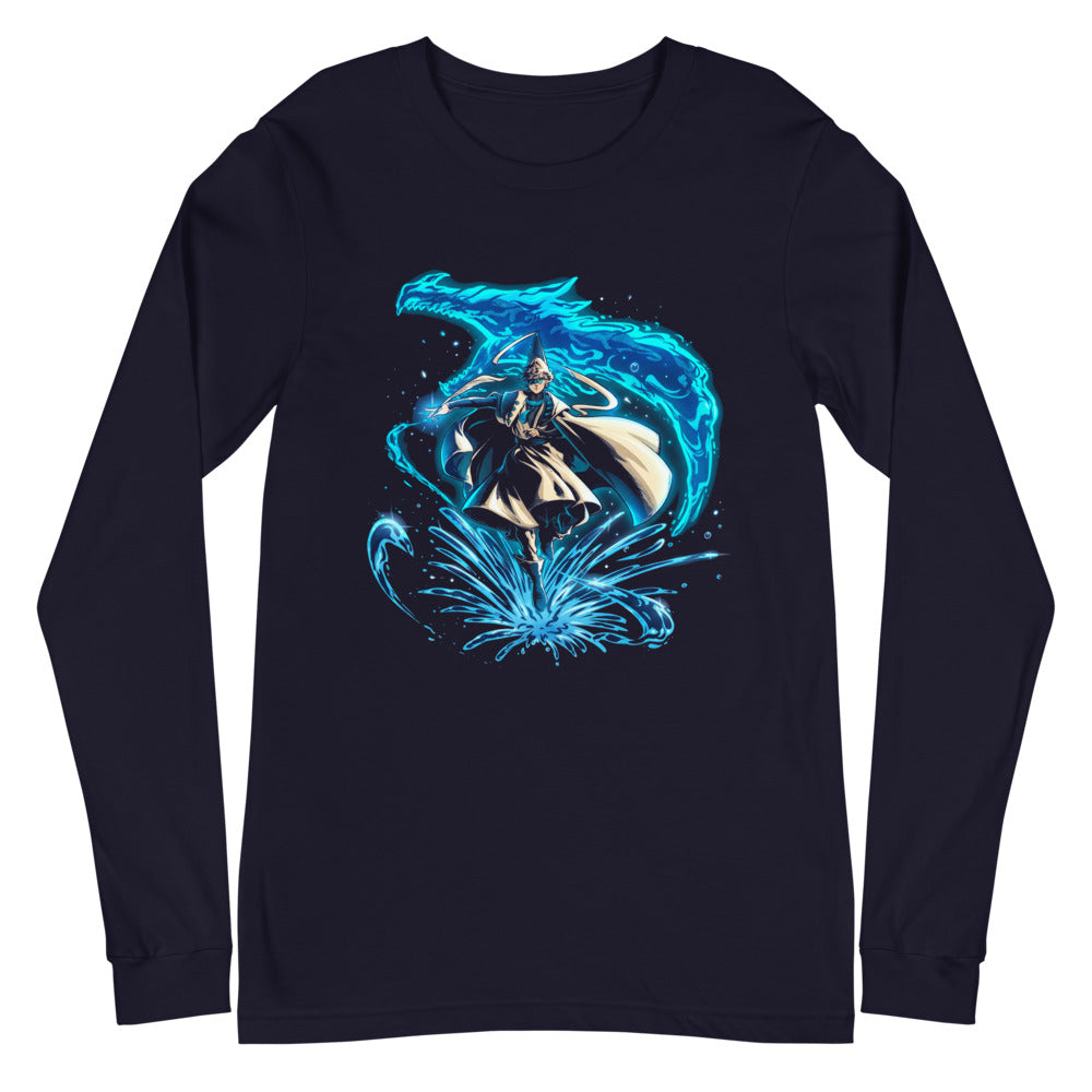 Manga Larga Water Wizard Blue Dragon Splash - Plano