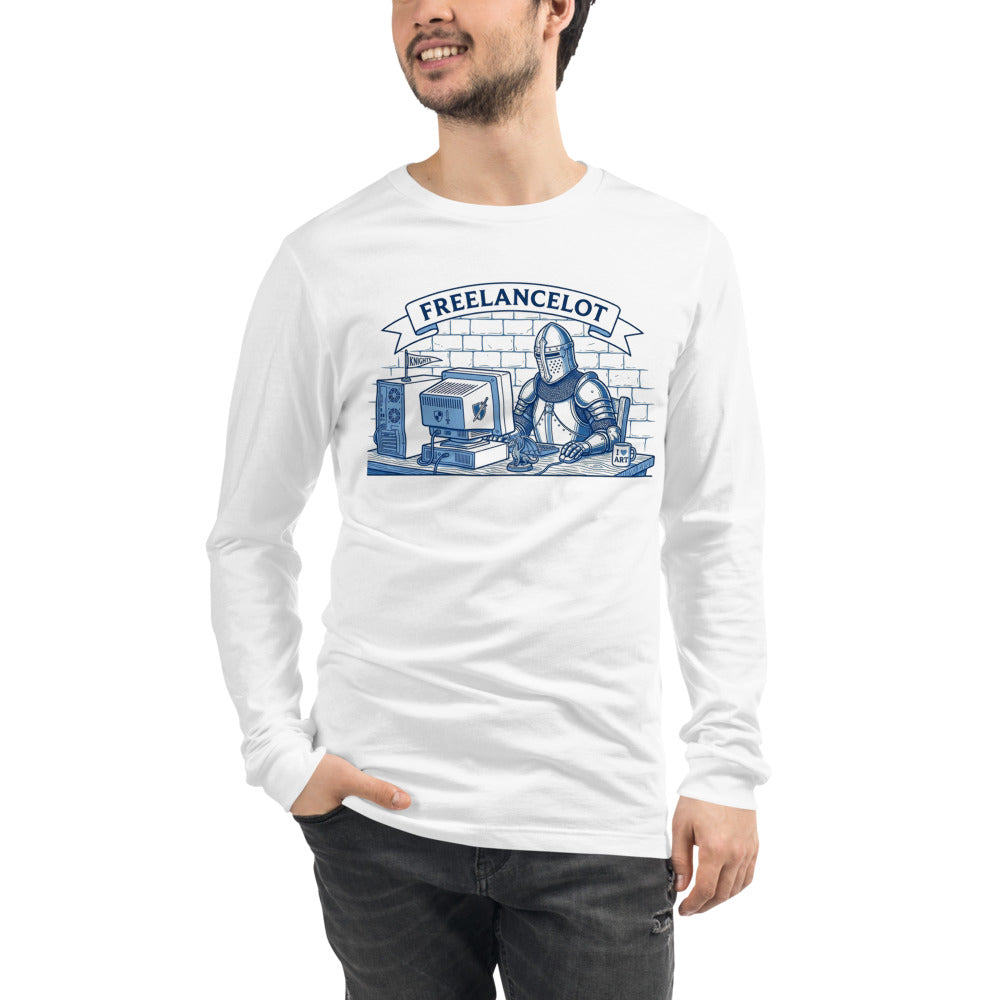 Manga Larga Freelancelot Knight Computer Pun - Modelo masculino