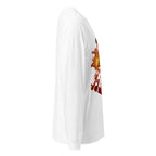 Manga Larga Anime Girl Yellow Sweater Red Glasses - Lateral fantasma