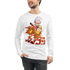 Manga Larga Anime Girl Yellow Sweater Red Glasses - Modelo masculino