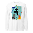 Manga Larga Avatar Aang Four Elements Silhouette - Frente